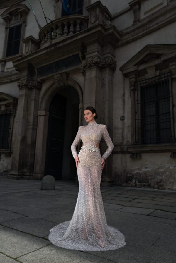 Onesohpie-OS1063 luxury-long-gems-dress